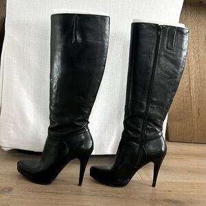 NINE WEST - Platform Black Knee High Boots 
 Size: 7.5